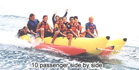 PVC-10 Side by Side 10 person banana sled water towable