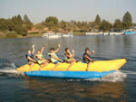 5 person recreational banana water sled towable